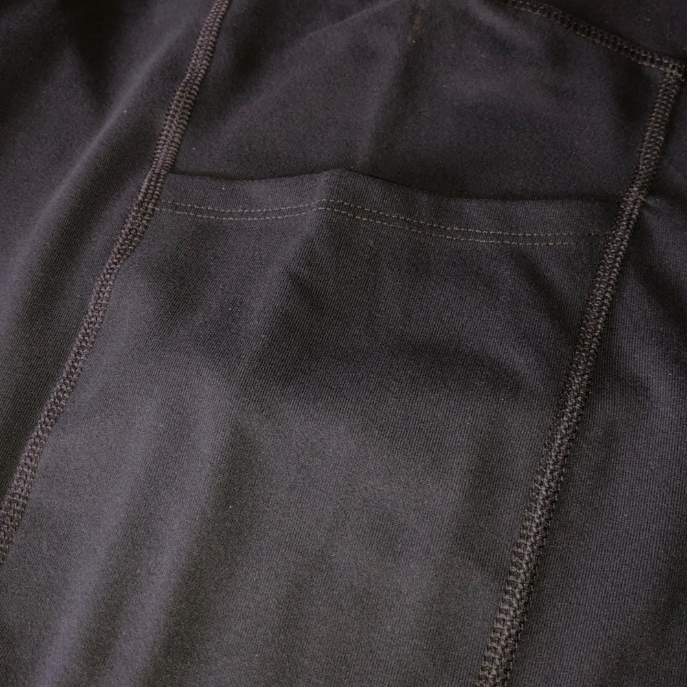 Nine West Solid Black Cropped Leggings - Picture 2 of 5